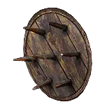 Driftwood Spiked Shield