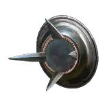 Polished Spiked Shield