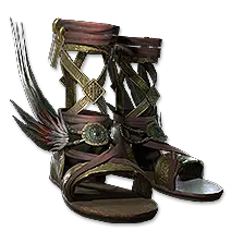 Feathered Sandals